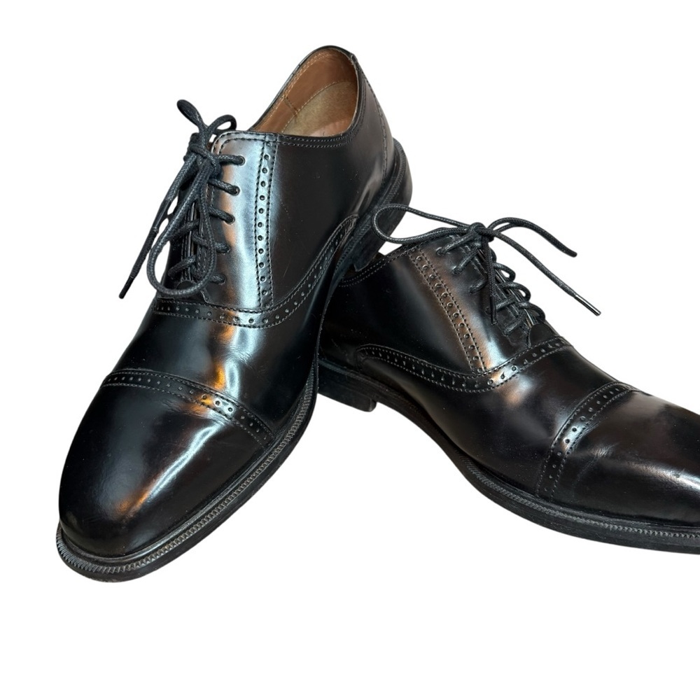 Rockport | Black Leather Cap-toe Oxford Shoes | Sz 9